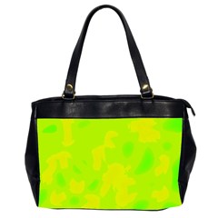 Simple yellow and green Office Handbags (2 Sides) 