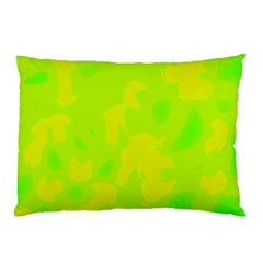 Simple yellow and green Pillow Case (Two Sides)