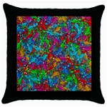 Lizards Throw Pillow Case (Black) Front