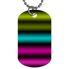 Dark Green Mint Blue Lilac Soft Gradient Dog Tag (one Side) by designworld65