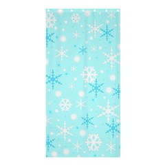 Blue Xmas Pattern Shower Curtain 36  X 72  (stall)  by Valentinaart