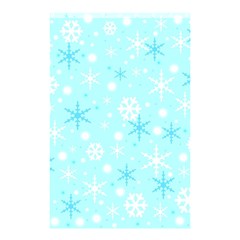 Blue Xmas Pattern Shower Curtain 48  X 72  (small)  by Valentinaart