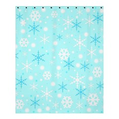 Blue Xmas Pattern Shower Curtain 60  X 72  (medium)  by Valentinaart