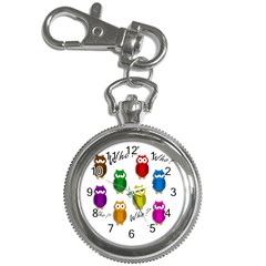 Cute Owls - Who? Key Chain Watches by Valentinaart