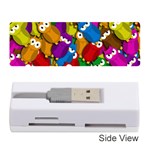 Cute owls mess Memory Card Reader (Stick)  Front