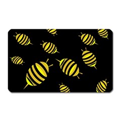 Decorative Bees Magnet (rectangular) by Valentinaart
