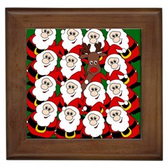 Did You See Rudolph? Framed Tiles by Valentinaart