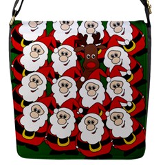 Did You See Rudolph? Flap Messenger Bag (s) by Valentinaart