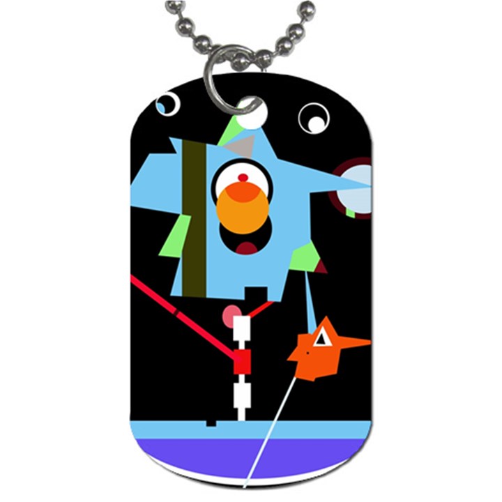 Abstract composition  Dog Tag (One Side)