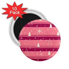 Pink Xmas 2 25  Magnets (10 Pack)  by Valentinaart
