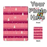 Pink Xmas Multi-purpose Cards (Rectangle)  Back 1