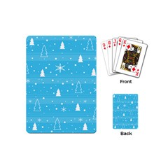 Blue Xmas Playing Cards (mini)  by Valentinaart
