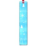 Blue Xmas Large Book Marks Front