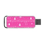 Magenta Xmas Portable USB Flash (Two Sides) Front