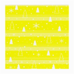 Yellow Xmas Medium Glasses Cloth