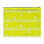 Yellow Xmas Cosmetic Bag (XL) Back