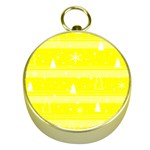 Yellow Xmas Gold Compasses Front