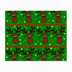Reindeer Pattern Small Glasses Cloth by Valentinaart