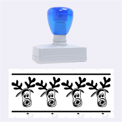 Reindeer Pattern Rubber Stamps (large) by Valentinaart