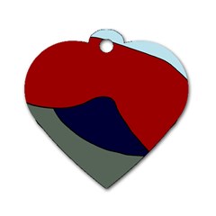 Decorative Design Dog Tag Heart (two Sides)