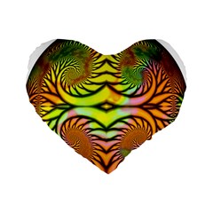 Fractals Ball About Abstract Standard 16  Premium Heart Shape Cushions