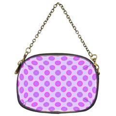 Pastel Pink Mod Circles Chain Purses (one Side)  by BrightVibesDesign