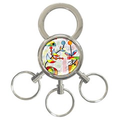 Happy Day 3-ring Key Chains by Valentinaart