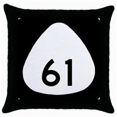 Hawaii Route 61  Throw Pillow Case (black) by abbeyz71