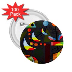 Happy Day 2 2 25  Buttons (100 Pack) 