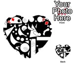 Happy day - black and white Playing Cards 54 (Heart)  Front - Diamond7