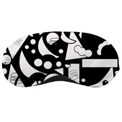 Happy Day - Black And White Sleeping Masks by Valentinaart