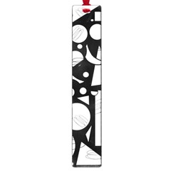 Happy Day - Black And White Large Book Marks by Valentinaart