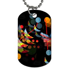 Magical Night  Dog Tag (two Sides) by Valentinaart