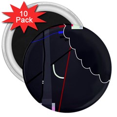 Plug In 3  Magnets (10 Pack) 