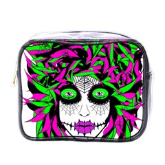 Spidie Lady Sugar Skull Mini Toiletries Bags by burpdesignsA