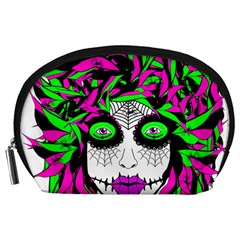 Spidie Lady Sugar Skull Accessory Pouches (large)  by burpdesignsA