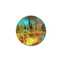 Autumn Landscape Impressionistic Design Golf Ball Marker (4 Pack) by digitaldivadesigns