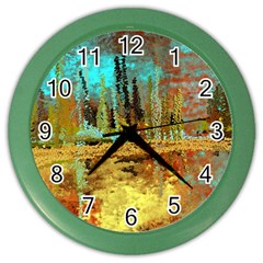 Autumn Landscape Impressionistic Design Color Wall Clocks