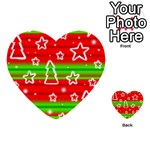 Christmas pattern Multi-purpose Cards (Heart)  Front 18