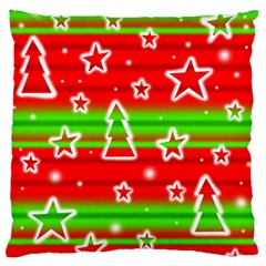 Christmas Pattern Standard Flano Cushion Case (one Side) by Valentinaart