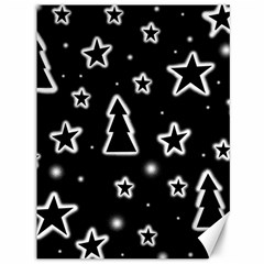 Black And White Xmas Canvas 36  X 48   by Valentinaart