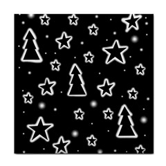 Black And White Xmas Face Towel by Valentinaart