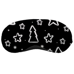 Black And White Xmas Sleeping Masks by Valentinaart