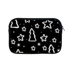 Black And White Xmas Apple Ipad Mini Zipper Cases by Valentinaart