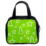 Green Christmas Classic Handbags (2 Sides) Front