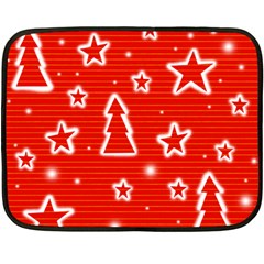 Red Xmas Fleece Blanket (Mini)