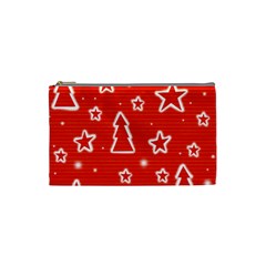 Red Xmas Cosmetic Bag (Small) 