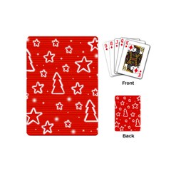 Red Xmas Playing Cards (Mini) 