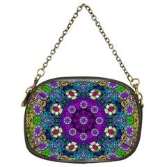Colors And Flowers In A Mandala Chain Purses (two Sides)  by pepitasart