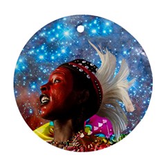 African Star Dreamer Ornament (round) 